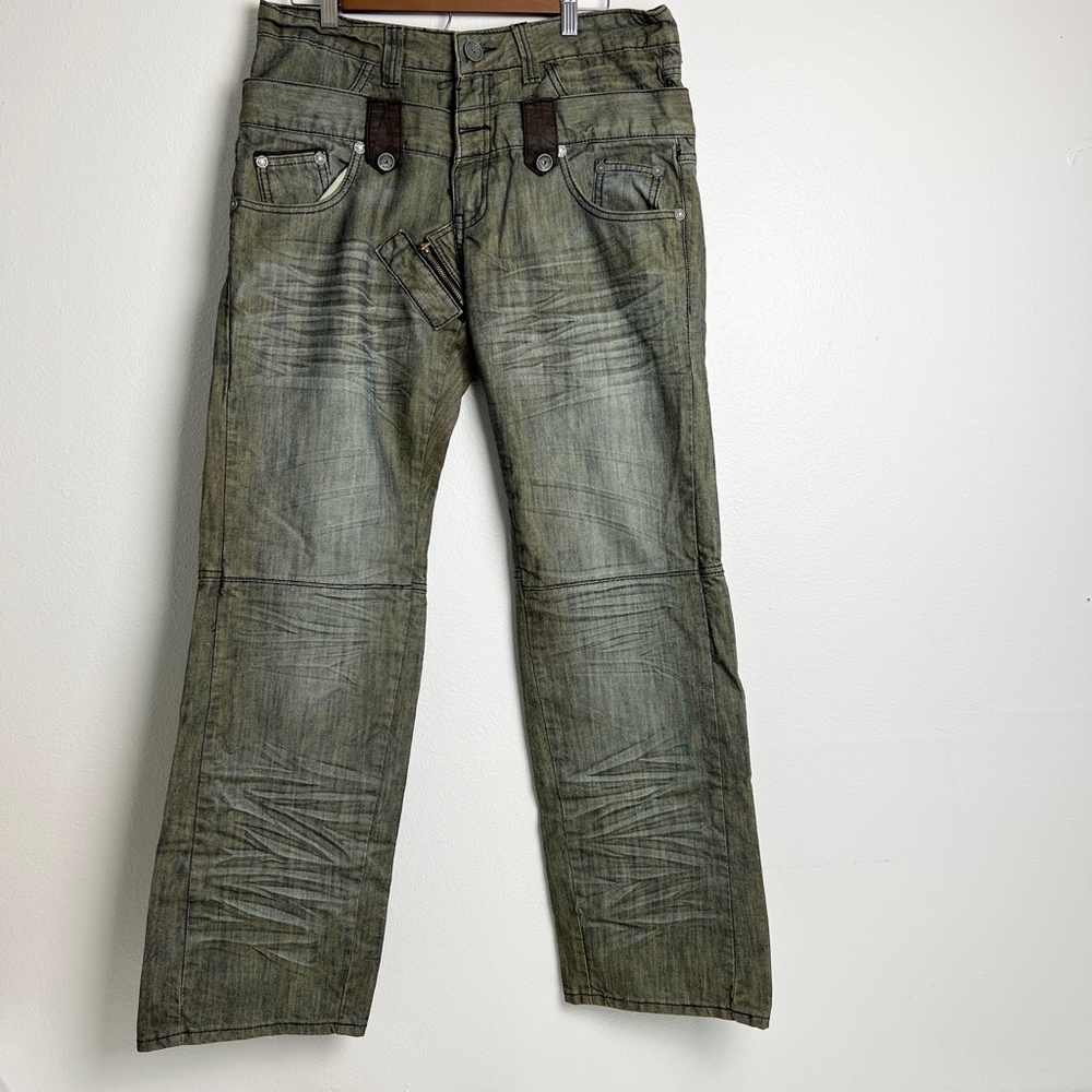 Ross Carra Relaxed Straight Leg Size 34 Dirty Demin